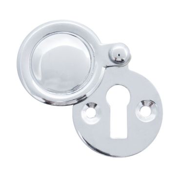 Click Here To Enlarge This Photo Of Eclipse 31830 Polished Chrome Victorian Pattern Covered Round Escutcheon