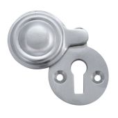 Eclipse 37830 Satin Chrome Victorian Pattern Covered Round Escutcheon