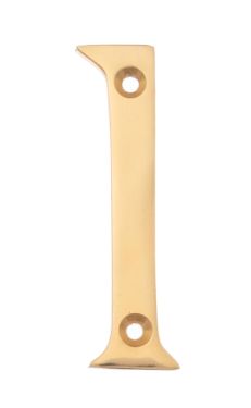 Click Here To Enlarge This Photo Of Eclipse 21181 Polished Brass 76mm Victorian Pattern Face Fix Numeral 1
