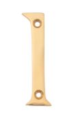 Eclipse 21181 Polished Brass 76mm Victorian Pattern Face Fix Numeral 1
