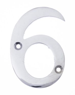 Click Here To Enlarge This Photo Of Eclipse 31841 Polished Chrome 76mm Victorian Pattern Face Fix Numeral 6