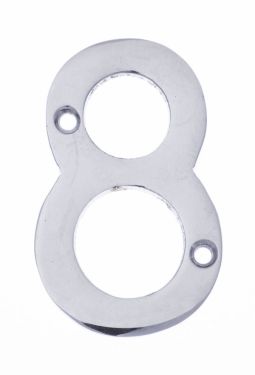 Click Here To Enlarge This Photo Of Eclipse 31843 Polished Chrome 76mm Victorian Pattern Face Fix Numeral 8