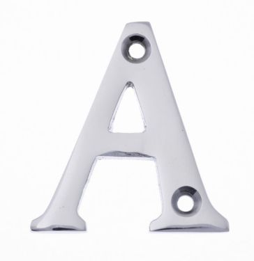 Click Here To Enlarge This Photo Of Eclipse 31846 Polished Chrome 63mm Victorian Pattern Face Fix Letter A
