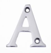 Eclipse 31846 Polished Chrome 63mm Victorian Pattern Face Fix Letter A