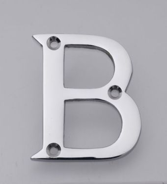 Click Here To Enlarge This Photo Of Eclipse 31847 Polished Chrome 63mm Victorian Pattern Face Fix Letter B