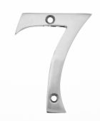 Eclipse 37842 Satin Chrome 76mm Victorian Pattern Face Fix Numeral 7