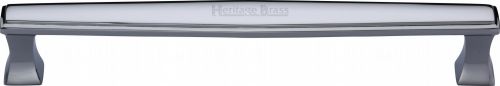 Click Here To Enlarge This Photo Of V1334 305-PC Heritage Brass Door Pull Handle Deco Design 305mm Polished Chrome Finish