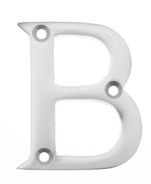 Click Here To Enlarge This Photo Of Eclipse 37847 Satin Chrome 63mm Victorian Pattern Face Fix Letter B