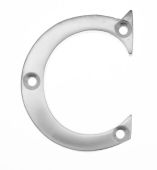 Eclipse 37848 Satin Chrome 63mm Victorian Pattern Face Fix Letter C