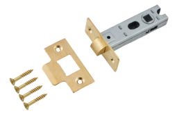 Eclipse 70272 76mm Bolt Through Tubular Mortice Latch - Electro Brass