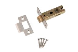 Eclipse 71271 63mm Bolt Through CE Fire Rated Tubular Mortice Latch - Nickel Plated