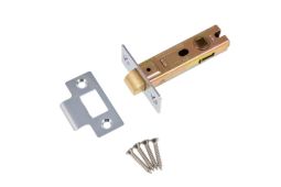 Eclipse 71273 76mm Bolt Through CE Fire Rated Tubular Mortice Latch - Nickel Plated