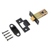 Eclipse 71514 63mm Bolt Through Heavy Duty CE Fire Rated Tubular Mortice Latch - Matt Black