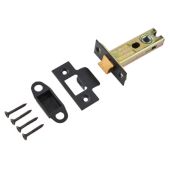 Eclipse 71515 76mm Bolt Through Heavy Duty CE Fire Rated Tubular Mortice Latch - Matt Black