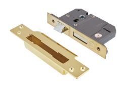 Eclipse 70060 63mm Heavy Duty 5 Lever Mortice Sashlock (BS3621) - Polished Brass
