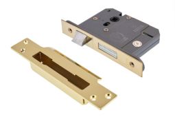 Eclipse 70062 76mm Heavy Duty 5 Lever Mortice Sashlock (BS3621) - Polished Brass