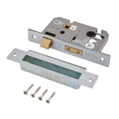 Eclipse 71093 63mm CE Fire Rated Euro Profile Sashlock - Satin Chrome
