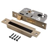 Eclipse 71540 63mm CE Fire Rated Euro Profile Sashlock - Matt Antique Brass