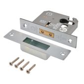 Eclipse 71097 63mm CE Fire Rated Euro Profile Deadlock - Satin Chrome