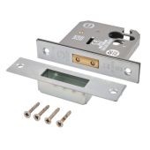 Eclipse 71099 76mm CE Fire Rated Euro Profile Deadlock - Satin Chrome