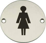 Eclipse 34451 Satin Stainless Steel 75mm Female Symbol