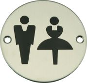Eclipse 34686 Satin Stainless Steel 75mm Unisex Symbol