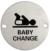 Eclipse 34687 Satin Stainless Steel 75mm Baby Change