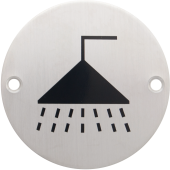 Eclipse 34688 Satin Stainless Steel 75mm Shower Symbol