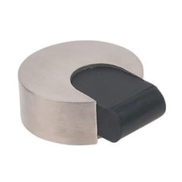 Click Here To Enlarge This Photo Of Eclipse 34714 Satin Stainless Steel 60mm Slanted Buffer Floor Door Stop