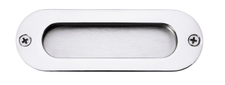 Eclipse 34566 Polished Stainless Steel 120mm Oval Face Fix Flush Pull