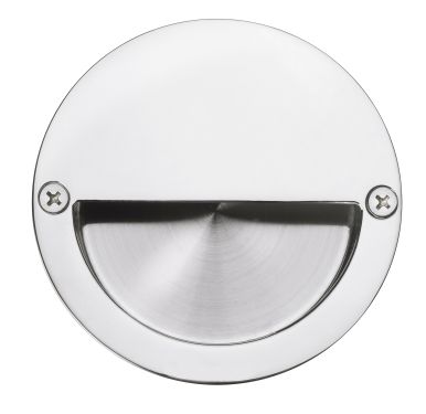 Click Here To Enlarge This Photo Of Eclipse 34568 Polished Stainless Steel 90mm Face Fix Circular Flush Pull