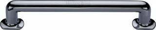 V1376 330-PC Heritage Brass Door Pull Handle Traditional Design 330mm Polished Chrome Finish