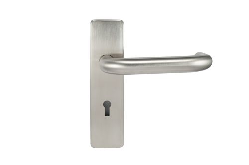 Click Here To Enlarge This Photo Of Eclipse 34680 Satin Stainless Steel 19mm Safety Lever Lock Set