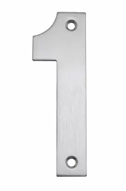Click Here To Enlarge This Photo Of Eclipse 34721 Satin Stainless Steel &lpar;G304&rpar; 102mm Face Fix Numeral 1