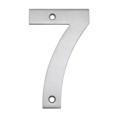 Click Here To Enlarge This Photo Of Eclipse 34727 Satin Stainless Steel &lpar;G304&rpar; 102mm Face Fix Numeral 7