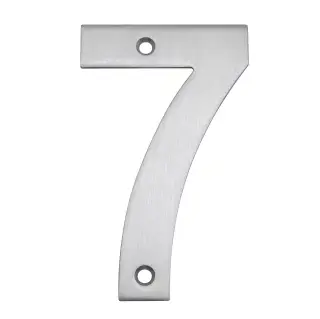 Eclipse 34727 Satin Stainless Steel &lpar;G304&rpar; 102mm Face Fix Numeral 7