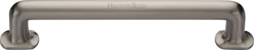 Click Here To Enlarge This Photo Of V1376 330-SN Heritage Brass Door Pull Handle Traditional Design 330mm Satin Nickel Finish