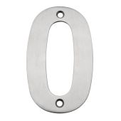 Eclipse 34730 Satin Stainless Steel (G304) 102mm Face Fix Numeral 0