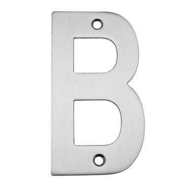 Click Here To Enlarge This Photo Of Eclipse 34732 Satin Stainless Steel (G304) 102mm Face Fix Letter B