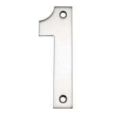 Eclipse 34771 Polished Stainless Steel (G304) 102mm Face Fix Numeral 1