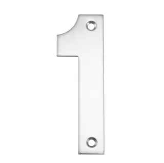 Eclipse 34771 Polished Stainless Steel &lpar;G304&rpar; 102mm Face Fix Numeral 1