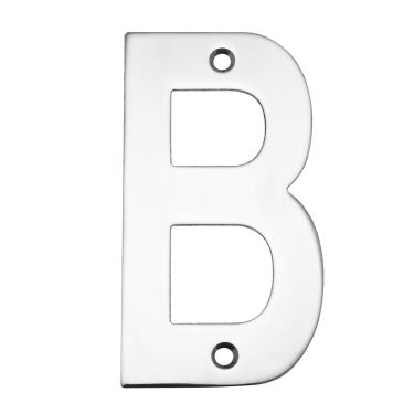 Click Here To Enlarge This Photo Of Eclipse 34782 Polished Stainless Steel (G304) 102mm Face Fix Letter B