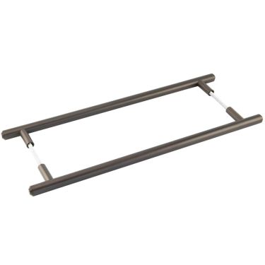 Click Here To Enlarge This Photo Of BUR1000DBB2B Frelan Hardware Burlington Belgrave Pull Handles 425 x 20mm Back to Back Dark Bronze