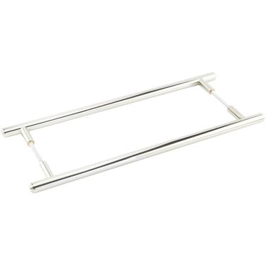 Click Here To Enlarge This Photo Of BUR1000PNB2B Frelan Hardware Burlington Belgrave Pull Handles 425 x 20mm Back to Back Polished Nickel