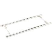 BUR1000PNB2B Frelan Hardware Burlington Belgrave Pull Handles 425 x 20mm Back to Back Polished Nickel