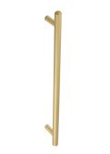 BUR1000SB Frelan Hardware Burlington Belgrave Pull Handle 425 x 20mm Bolt Through Satin Brass