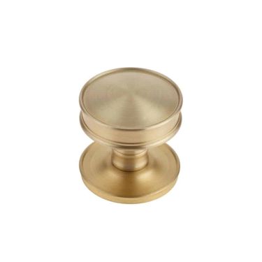 Click Here To Enlarge This Photo Of BUR100SB Frelan Hardware Burlington Berkeley Mortice Door Knob Satin Brass
