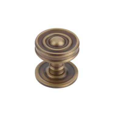Click Here To Enlarge This Photo Of BUR101AB Frelan Hardware Burlington Bloomsbury Mortice Door Knob Antique Brass