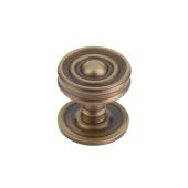 BUR101AB Frelan Hardware Burlington Bloomsbury Mortice Door Knob Antique Brass