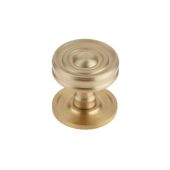 BUR101SB Frelan Hardware Burlington Bloomsbury Mortice Door Knob Satin Brass